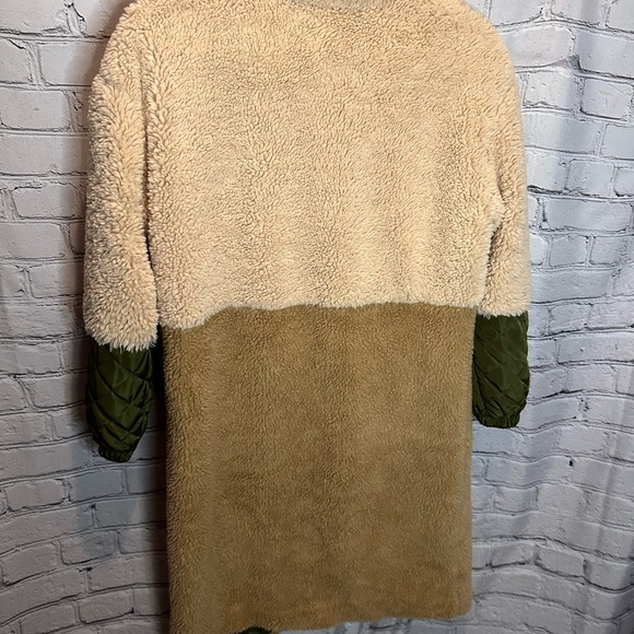 Anthropologie Sherpa Color Block Jacket - Picture 6 of 7